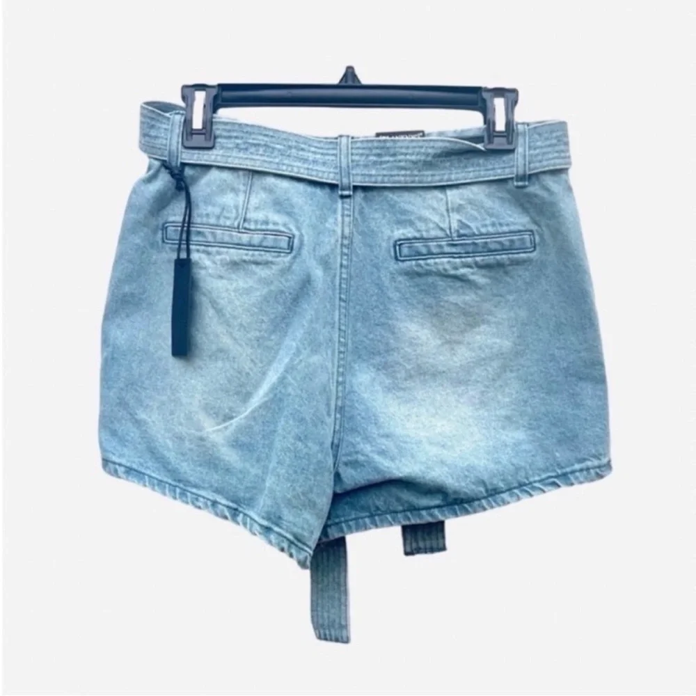 BLANKNYC Tie Belt‎ Denim Jean High Waist Shorts NWT 28